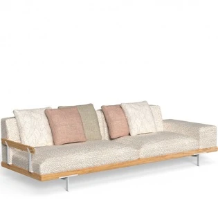 Talenti ALLURE 3-Sitzer Sofa Wood / Fabric